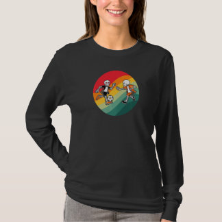 Skeleton Soccer Skeleton Football   Halloween Spoo T-Shirt