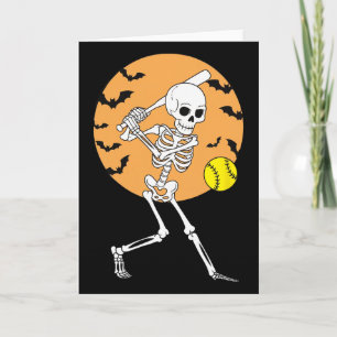 Skeleton Softll Player Halloween Softll For Women Card