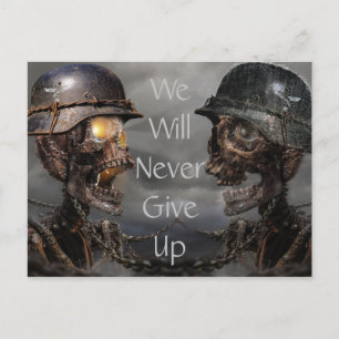 Skeleton Soldiers Postcard