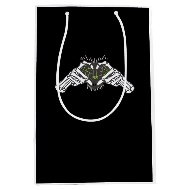 Skeleton Spider Heart Medium Gift Bag (Front)