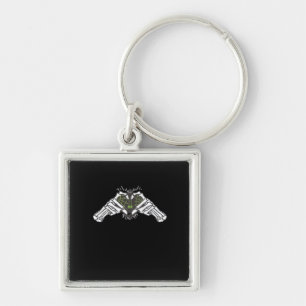 Skeleton Spider Heart Retro Classic Style Key Ring
