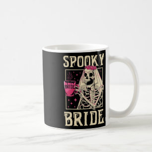 Skeleton Spooky Bride Wedding Chelorette Halloween Coffee Mug