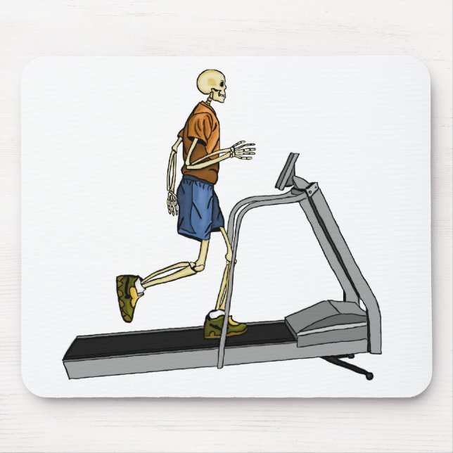 Skeleton Sport Fitness Mouse Mat (Front)
