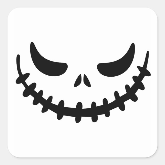 Skeleton Square Sticker (Front)