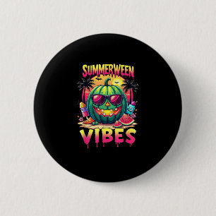Skeleton Summer Summerween Vibes Watermelon Jack-O 6 Cm Round Badge