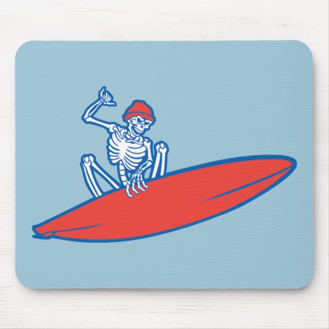 Skeleton Surfer Mouse Mat (Front)