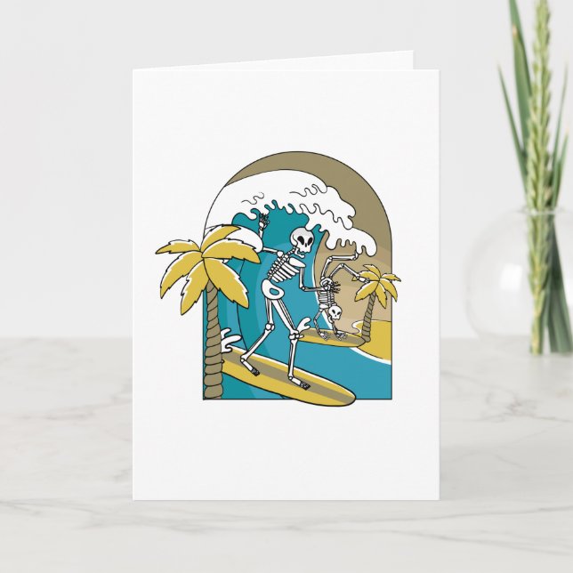 SKELETON SURFERS CARD (Front)