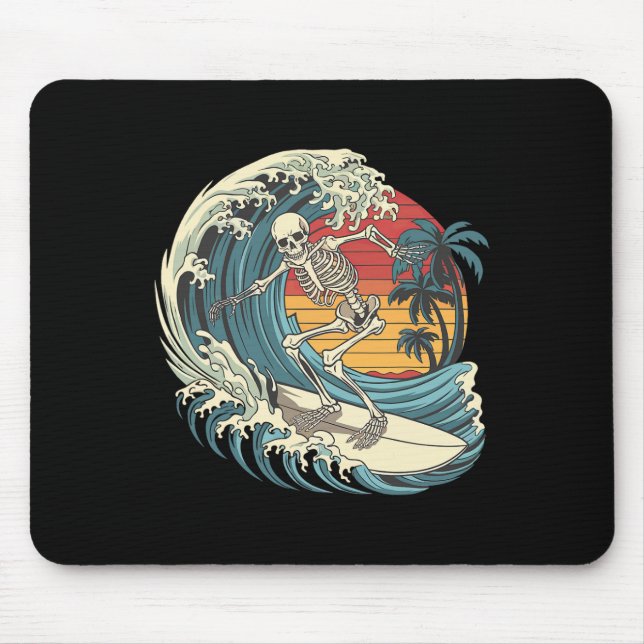 Skeleton Surfing _1  Mouse Mat (Front)