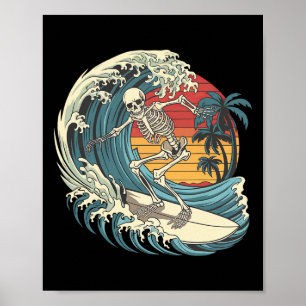 Skeleton Surfing _1 Poster