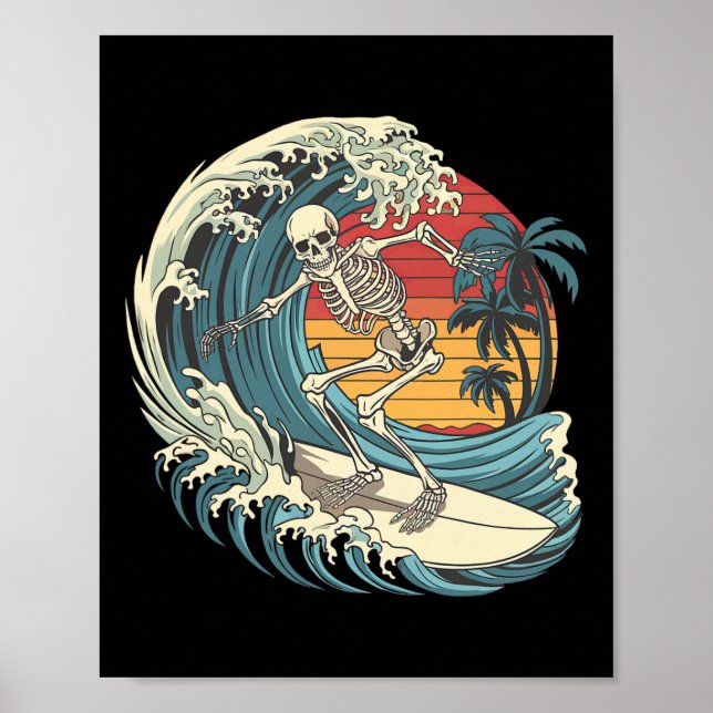 Skeleton Surfing _1  Poster (Front)