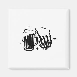Skeleton Surviving Fatherhood One Beer At A Time 2 Magnet