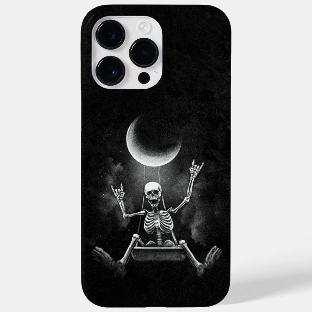 Skeleton Swinging Moon Case-Mate iPhone Case (Back)