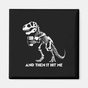 Skeleton T-rex Dinosaur Halloween Men Women Funny  Magnet
