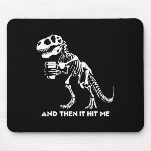 Skeleton T-rex Dinosaur Halloween Men Women Funny  Mouse Mat
