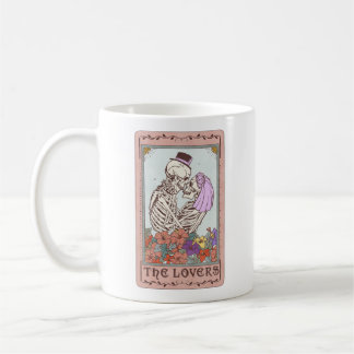 Skeleton Tarot Card The Lovers Funny Couple Tarot Coffee Mug