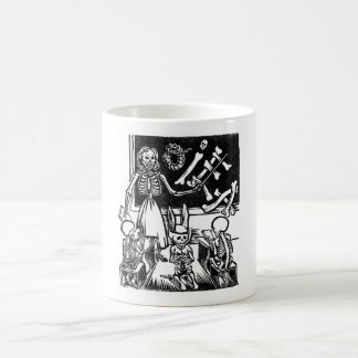 Skeleton Teacher and Students "Day of the Dead" Coffee Mug
