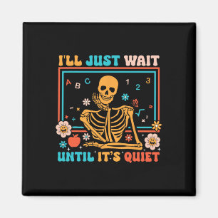 Skeleton Teacher Halloween Costume Men Women  Magnet