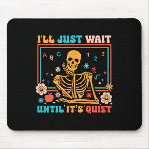 Skeleton Teacher Halloween Costume Men Women Mouse Mat