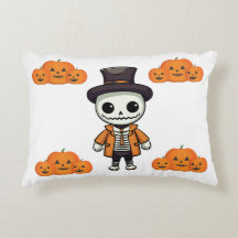 Skeleton Throw Pillow