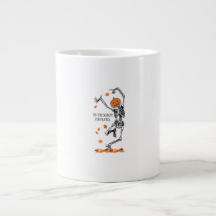 Skeleton Tis The Season For Pilates Meditation Hal Large Coffee Mug