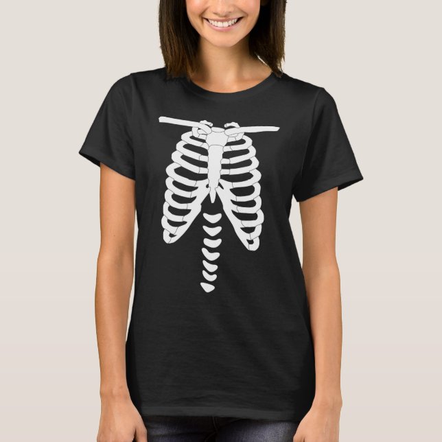 Skeleton Torso Halloween T-Shirt (Front)