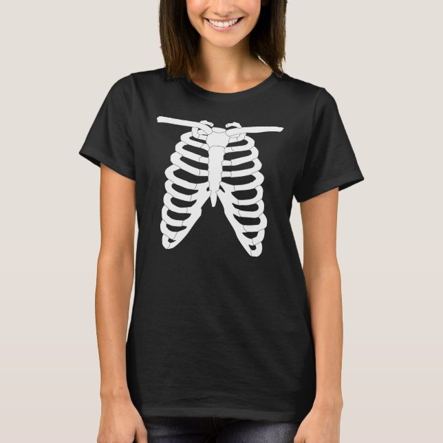 Skeleton Torso Halloween T-Shirt (Front)