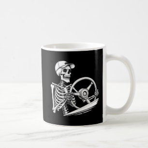 Skeleton Truck Driver - Funny Big Trucking Trucker Coffee Mug