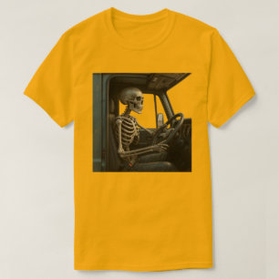 Skeleton Truck Driver Men's Basic T-Shirt