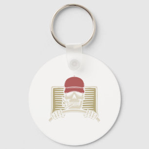 Skeleton Trucker Lazy Halloween Costume Skull Truc Key Ring