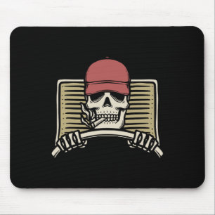 Skeleton Trucker Lazy Halloween Costume Skull Truc Mouse Mat