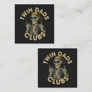 Skeleton Twin Dads Club Loyalty Card