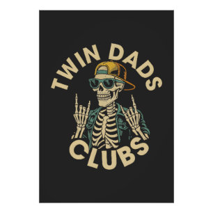 Skeleton Twin Dads Club Photo Print