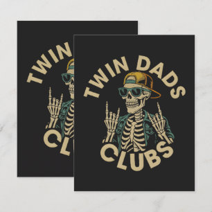 Skeleton Twin Dads Club Thank You Card