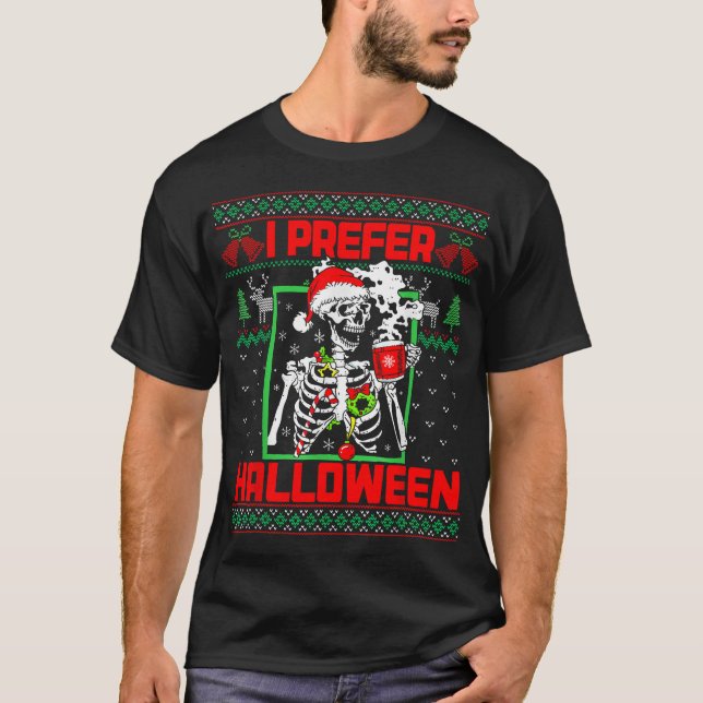 Skeleton Ugly Christmas Sweater  (Front)