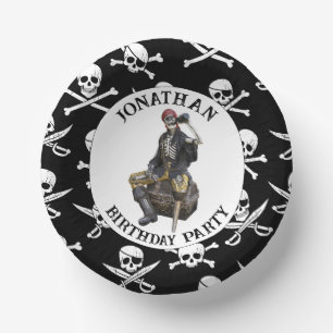 Skeleton Under the Sea   Paper Plate
