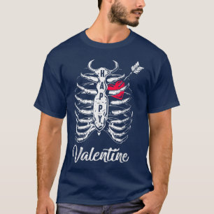 Skeleton Valentine Goth Gothic Valentines Day Coup T-Shirt