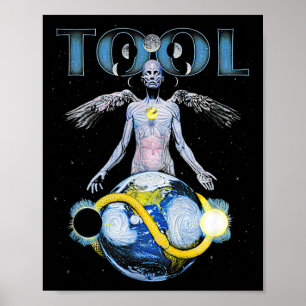 Skeleton Vintage Tool Shake Handyma Sarcastic Musi Poster