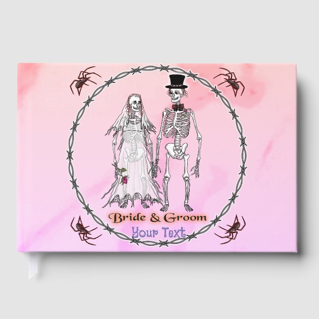 Skeleton Wedding Guest Book (Front)