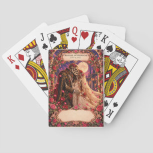 Skeleton Wedding Guest Book Signing Deck Playing Cards
