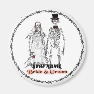 Skeleton Wedding magnet