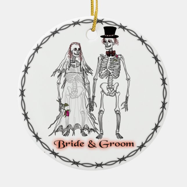 Skeleton Wedding ornaments (Front)