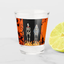 Skeleton Wedding Toast Glasses