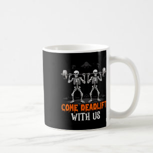 Skeleton Weightlifter Bodybuilder Workout Fitness Coffee Mug