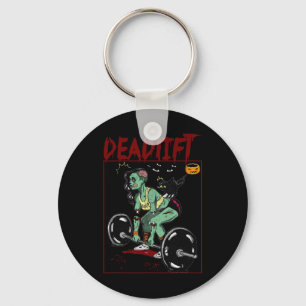 Skeleton Weightlifter Bodybuilder Workout Fitness  Key Ring