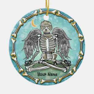 Skeleton Wings  Ceramic Tree Decoration