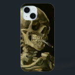 Skeleton with Burning Cigarette | Vincent van Gogh iPhone 15 Case<br><div class="desc">Skull of a Skeleton with Burning Cigarette (1886) by Vincent van Gogh is a striking and unconventional still-life painting that features a human skull with a lit cigarette between its teeth. The dark background enhances the starkness of the skeletal figure, while the small plume of smoke adds a sense of...</div>