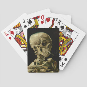 Skeleton with Burning Cigarette   Vincent van Gogh Playing Cards