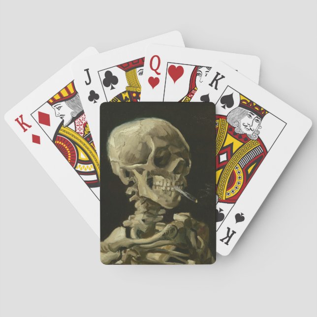 Skeleton with Burning Cigarette | Vincent van Gogh Playing Cards (Back)