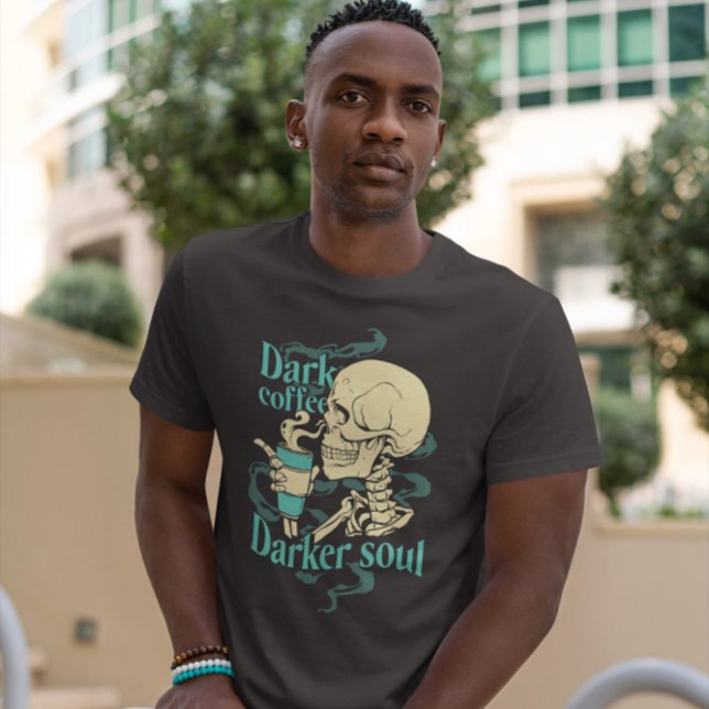 Skeleton With Coffee Cup  T-Shirt (Creator Uploaded)