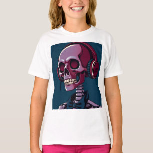 Skeleton with headphones T-Shirt